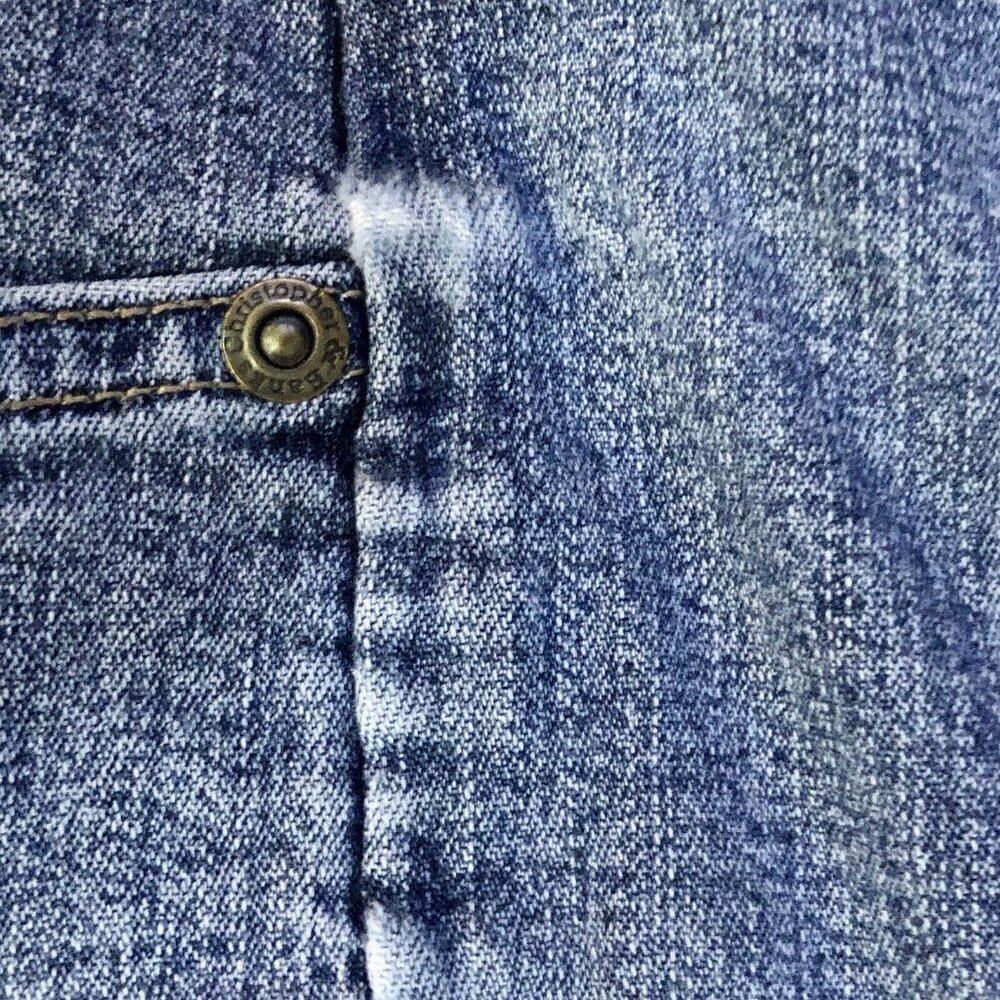 Christopher Banks Jeans Womens 12 Used Stretch Some Wear Hemmed - Picture 14 of 15